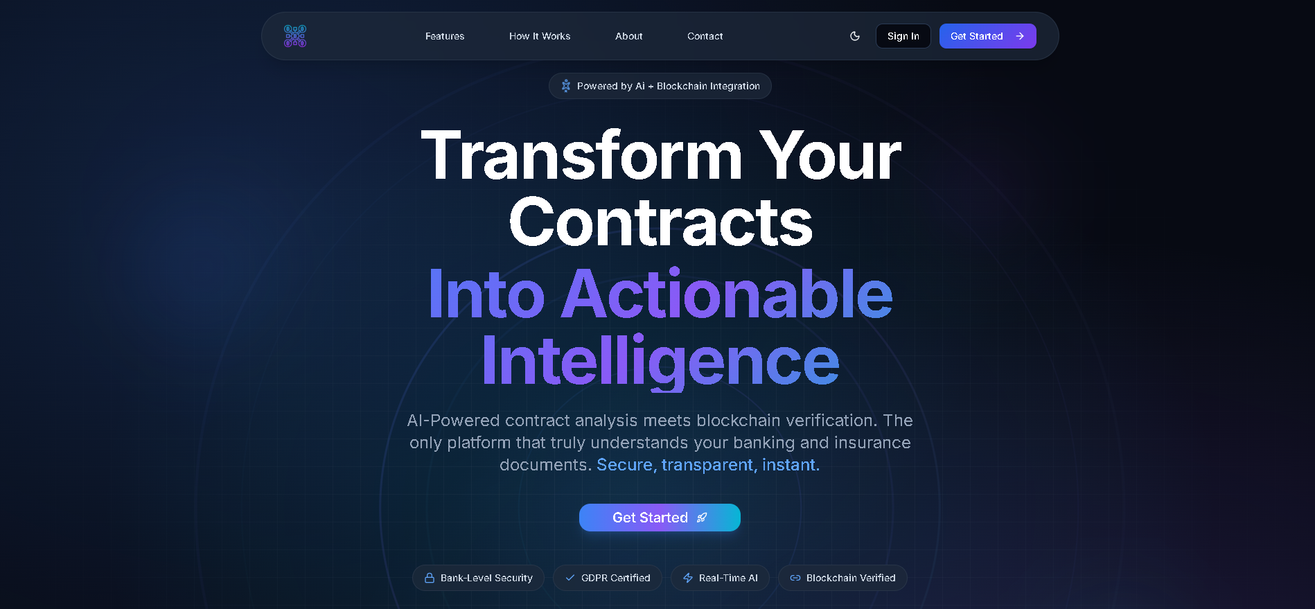 Landing page